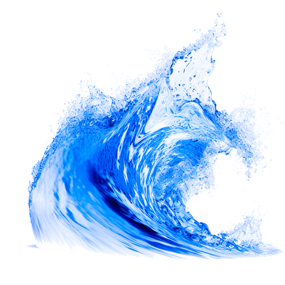 eau de mer vague génératif ai png