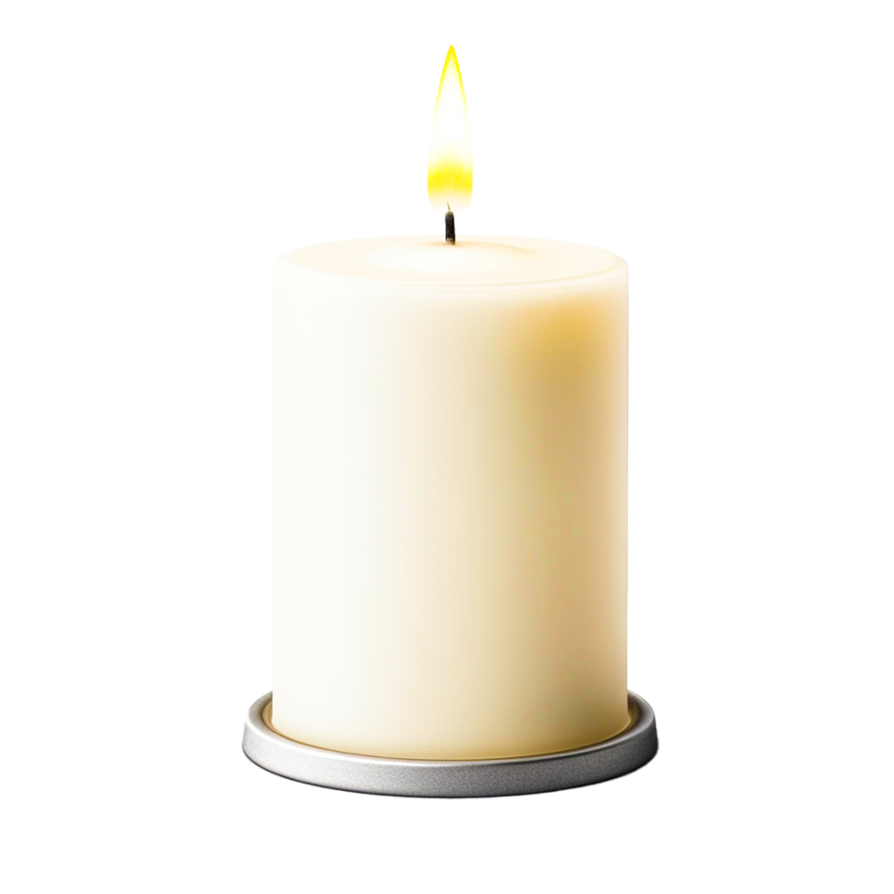 Realistic candle Generative Ai png