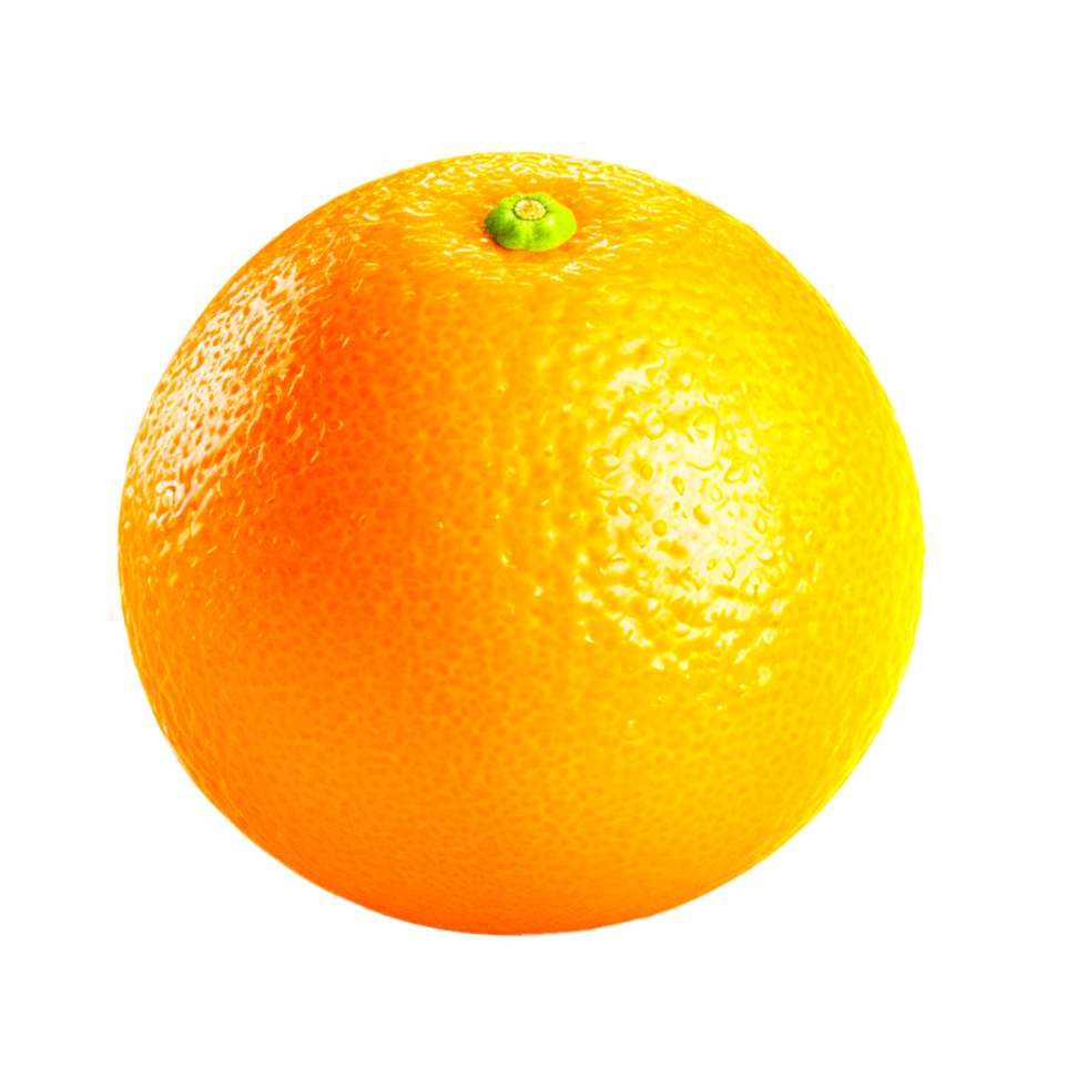 Orange Fruit With Shadow Generative Ai png