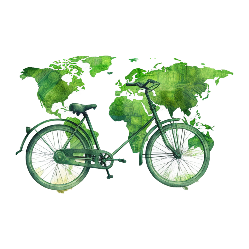 World Bicycle Day Generative Ai png