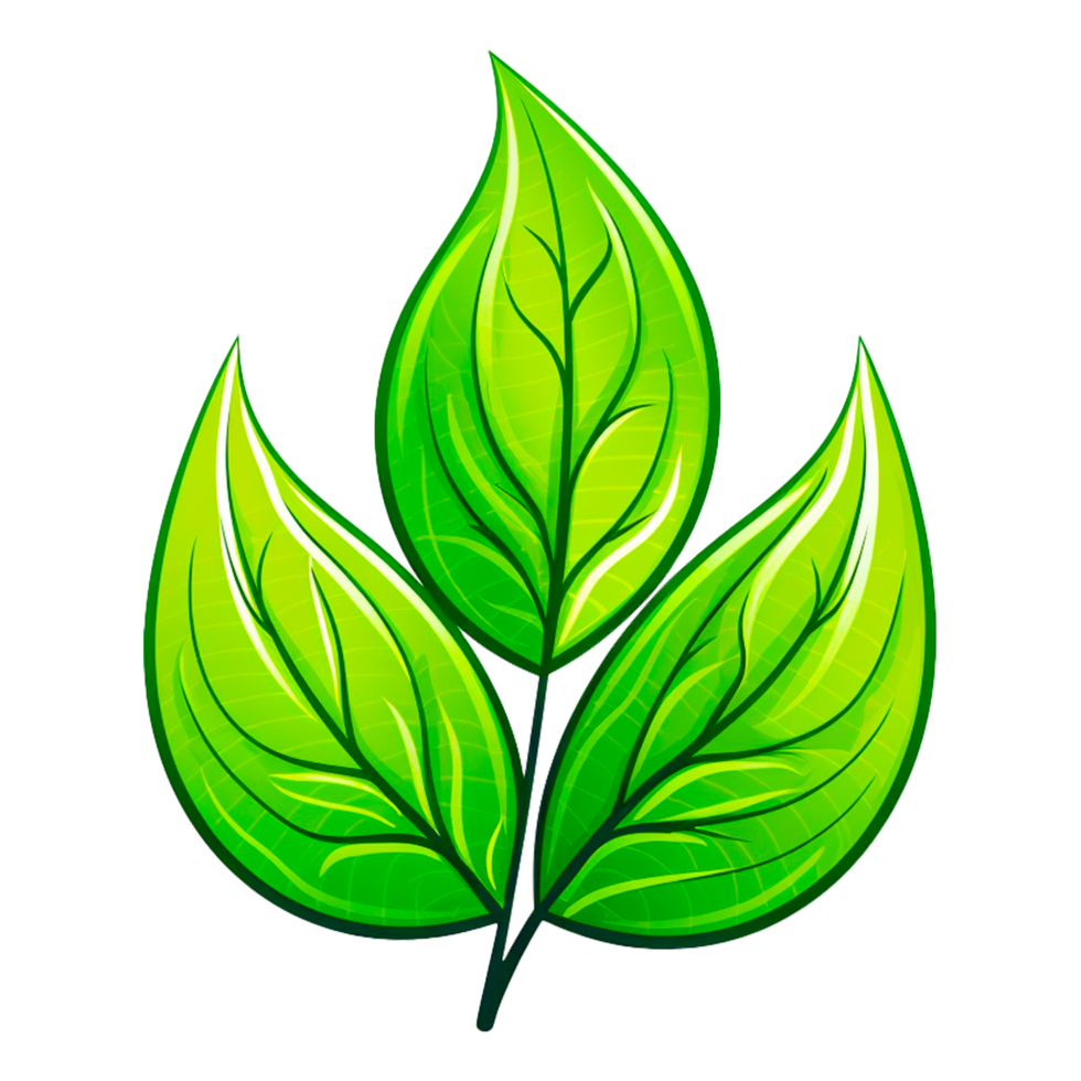 Leaf Logo Generative Ai png