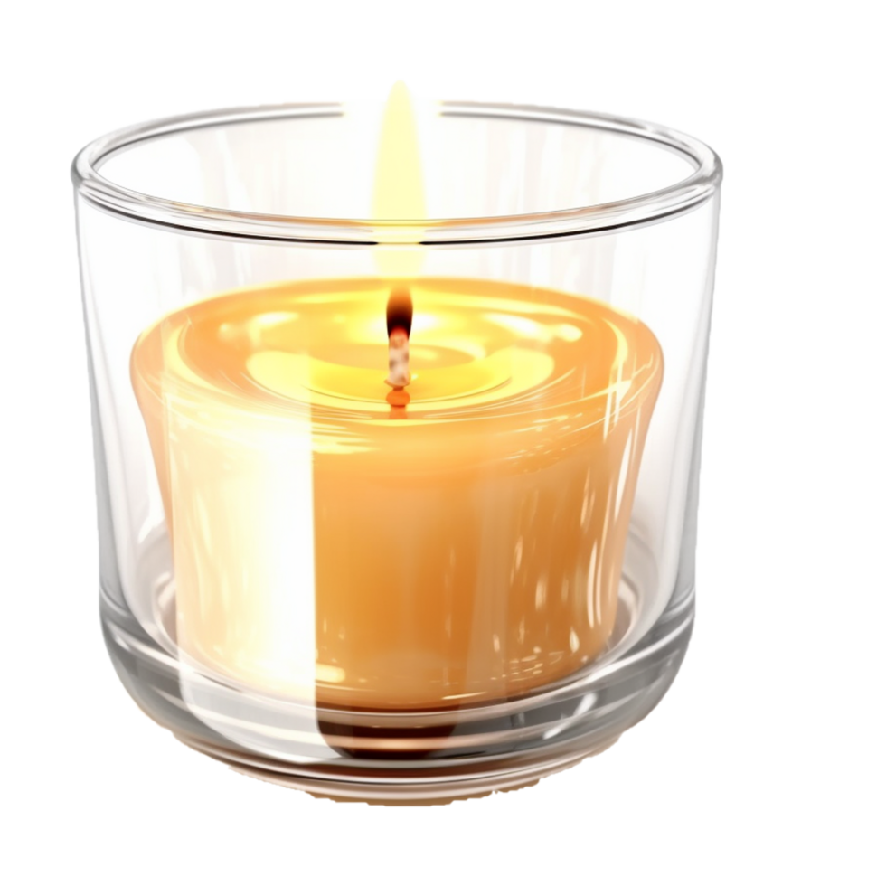 Burning Candle Generative Ai 26515196 PNG