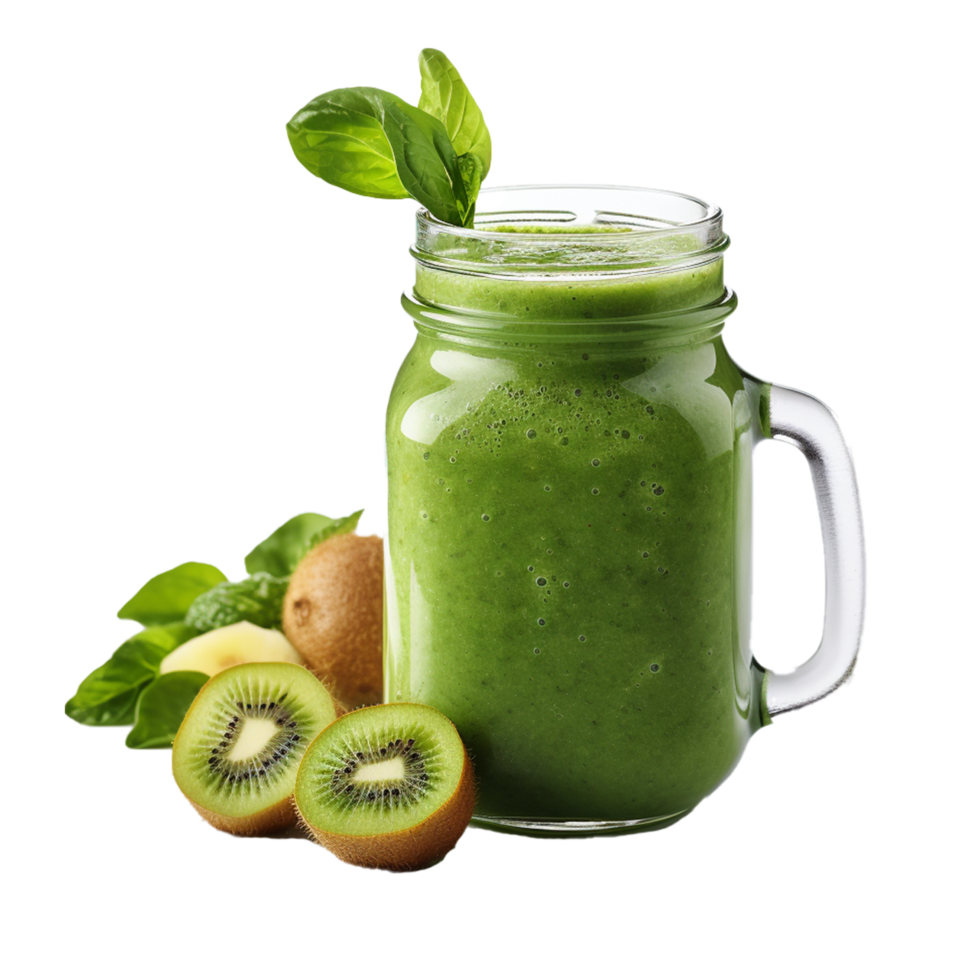 vert et marron kiwi des fruits génératif ai png