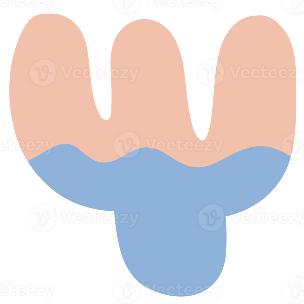 main tiré biologique forme png