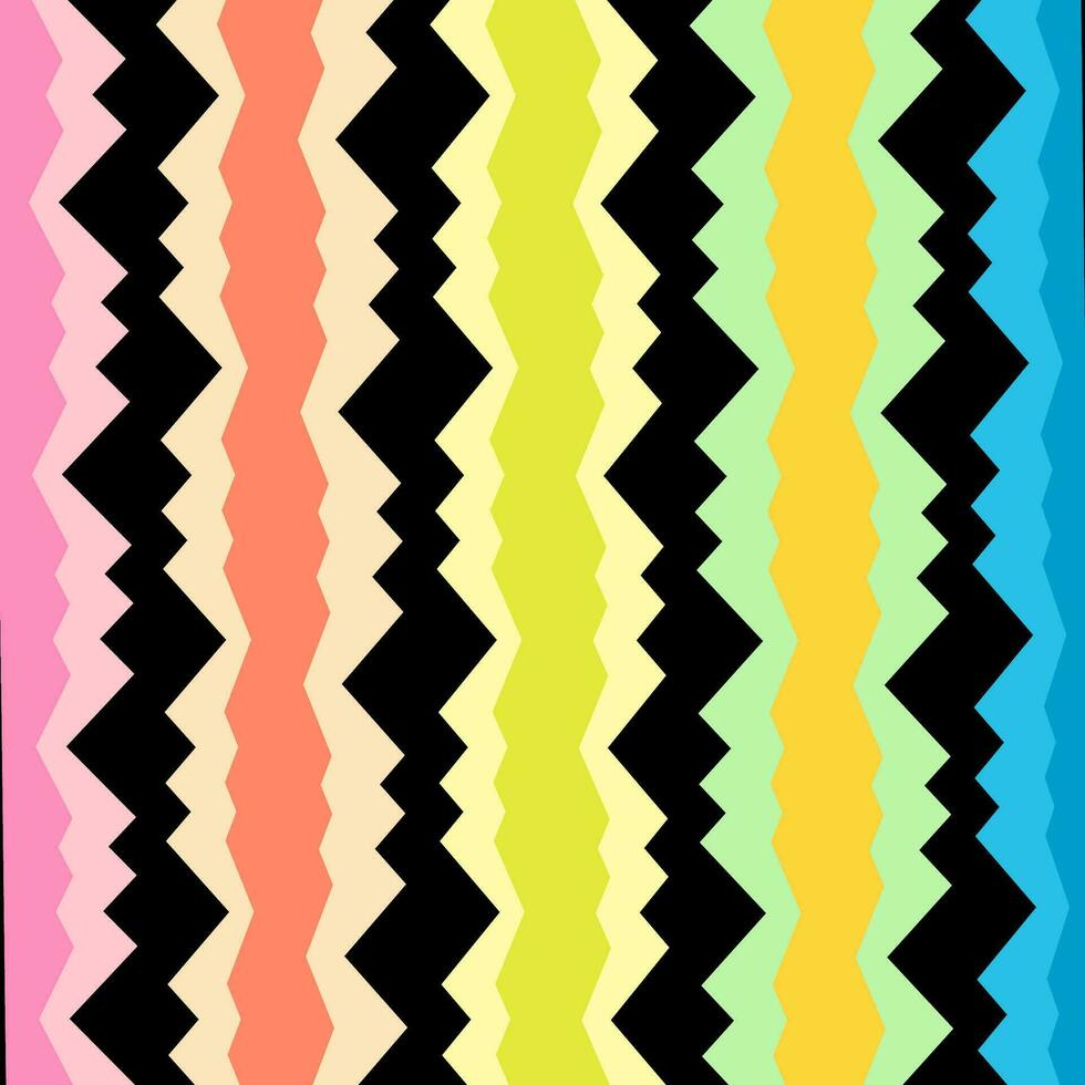 rainbow color fabric pattern design vector