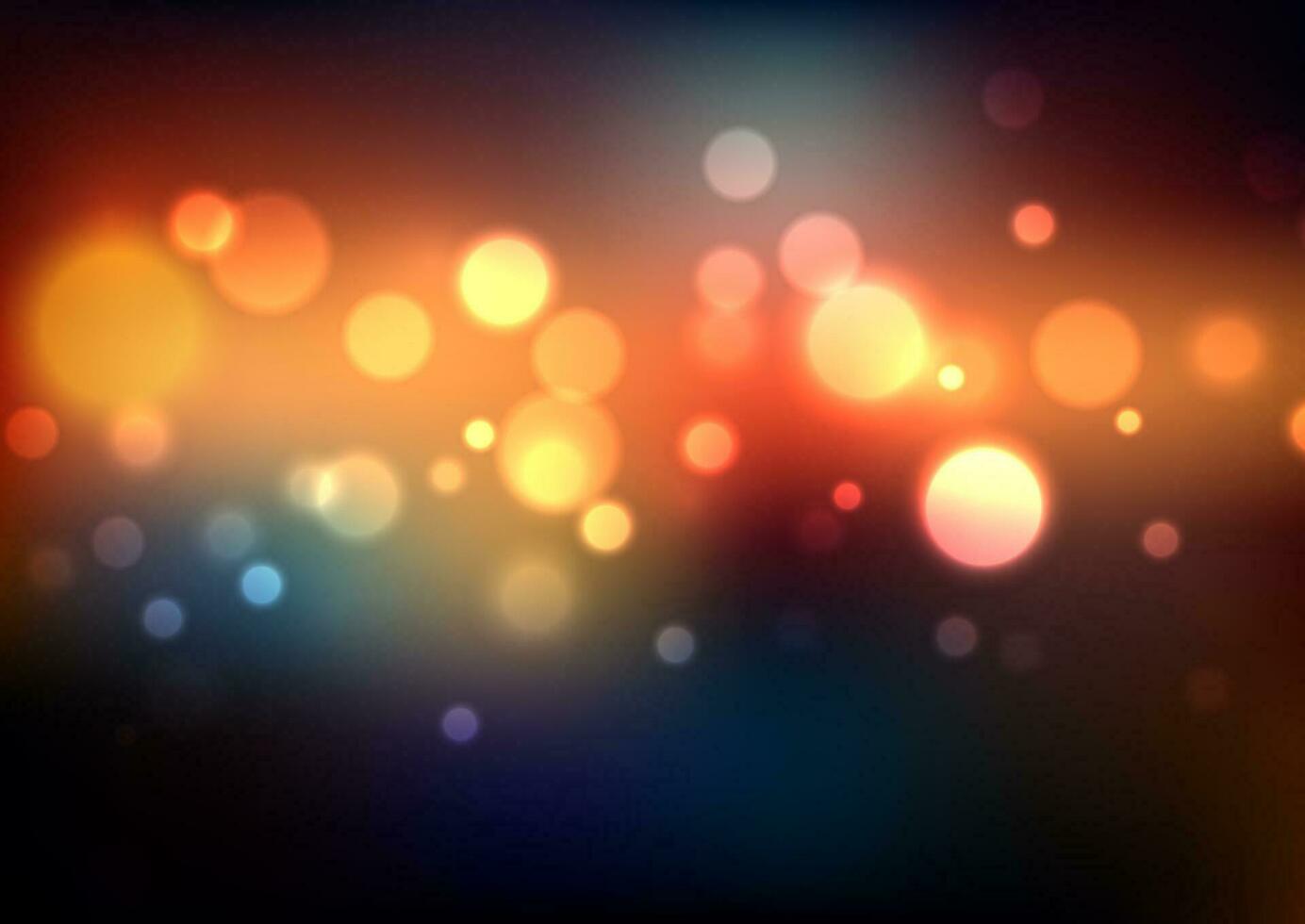 Fondo de luces de colores bokeh vector