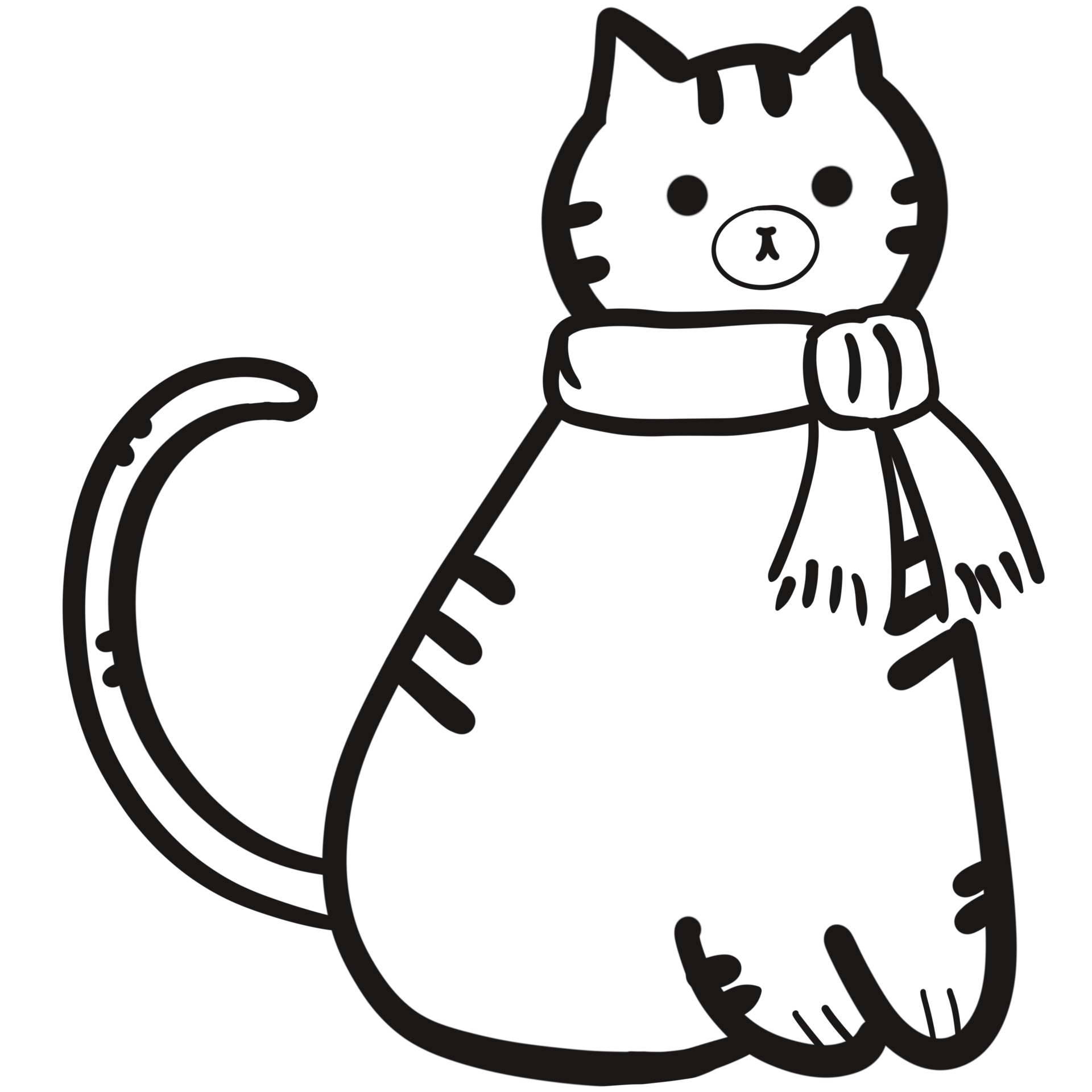 cute-cat-outline-26515502-png