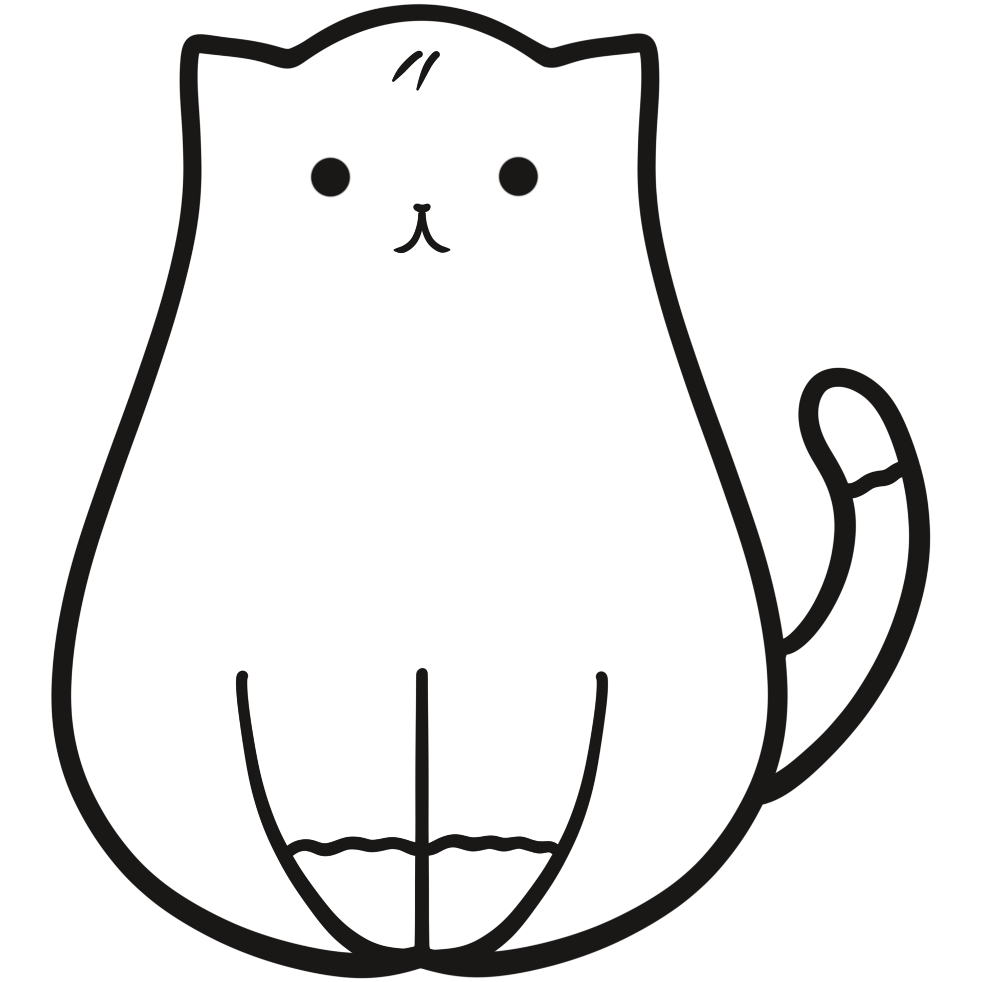 cute-cat-outline-26515534-png