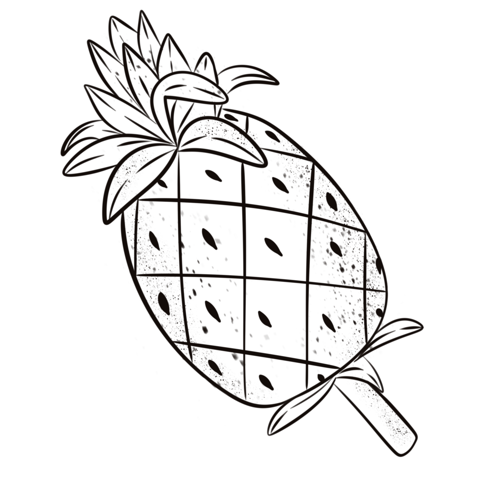 Pineapple out line. png
