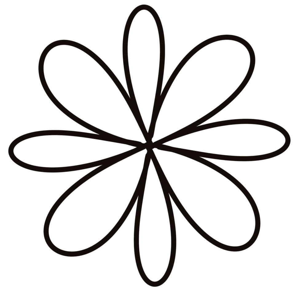 flower line art Illustrations. png