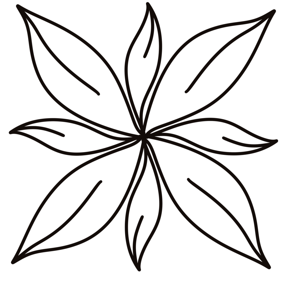 flower line art Illustrations. png