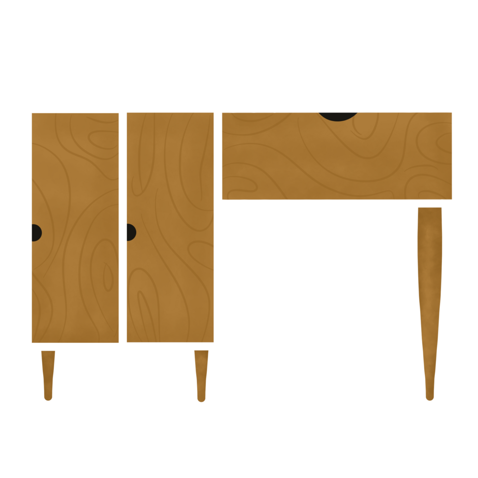 Wooden work table png