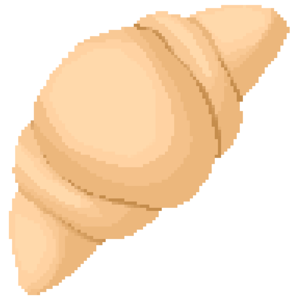 Cute Croissant Bakery in pixel art png