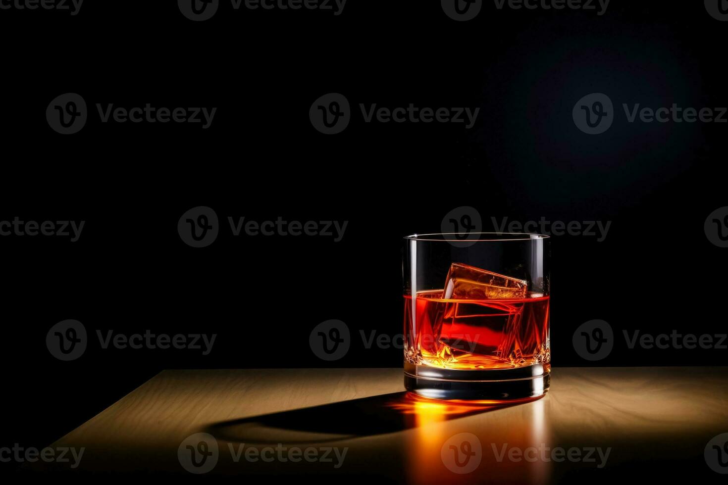 Ideal sazerac cocktail dark background with empty space for text photo
