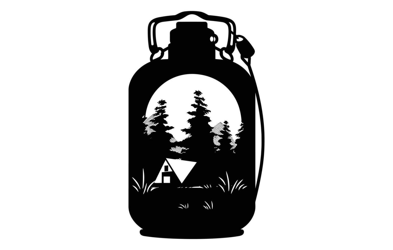 River Water bottle icon in trendy flat design,Plastic bottle icon vector