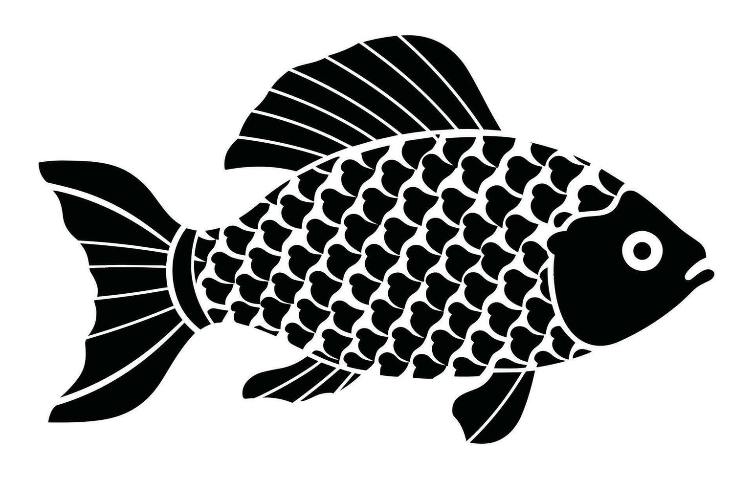 River rainbow fish silhouette, river rainbow fish vector icon, river rainbow fish illustration