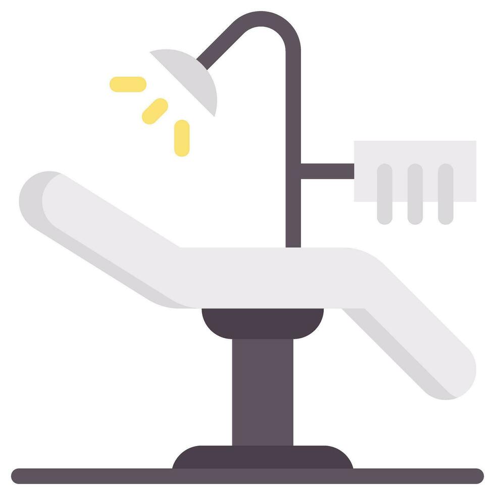 dental chair vector flat icon