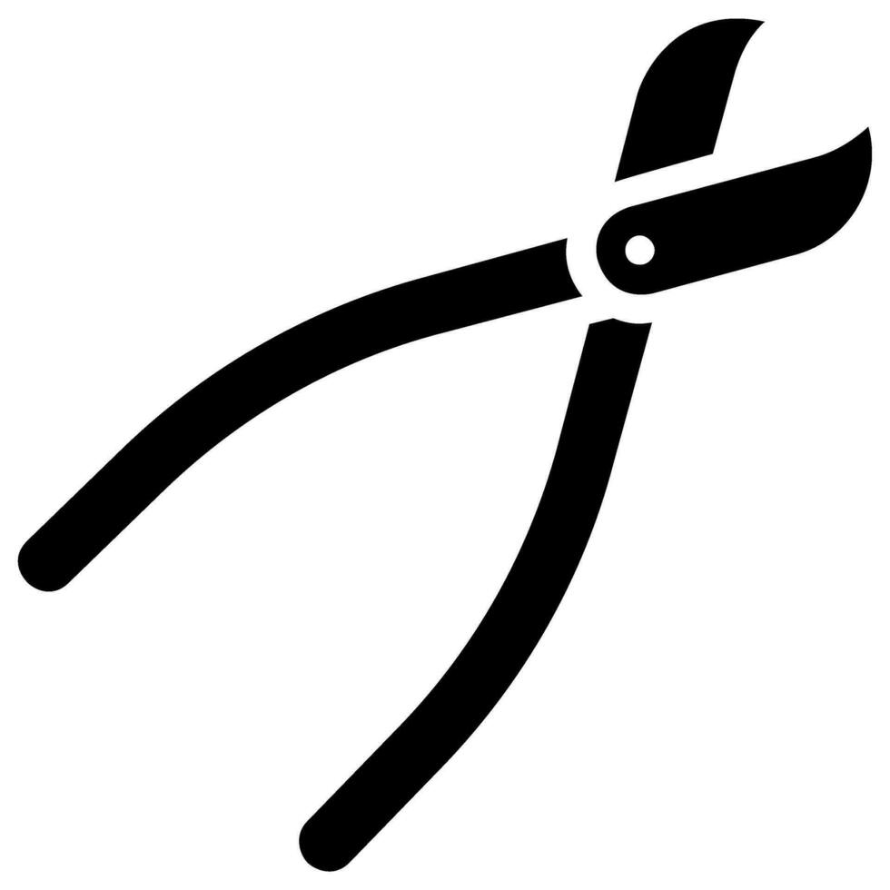 dental nippers vector glyph icon