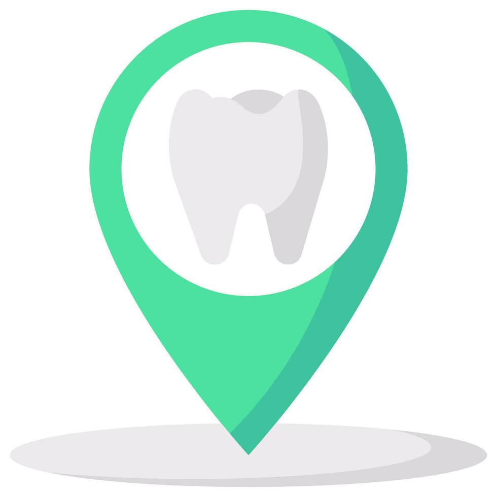 dental address vector flat icon