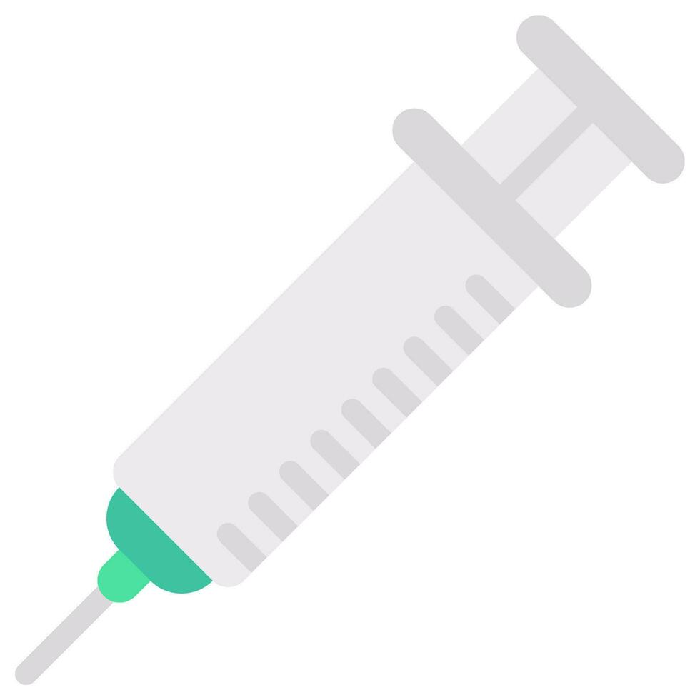 anesthsia injection vector flat icon