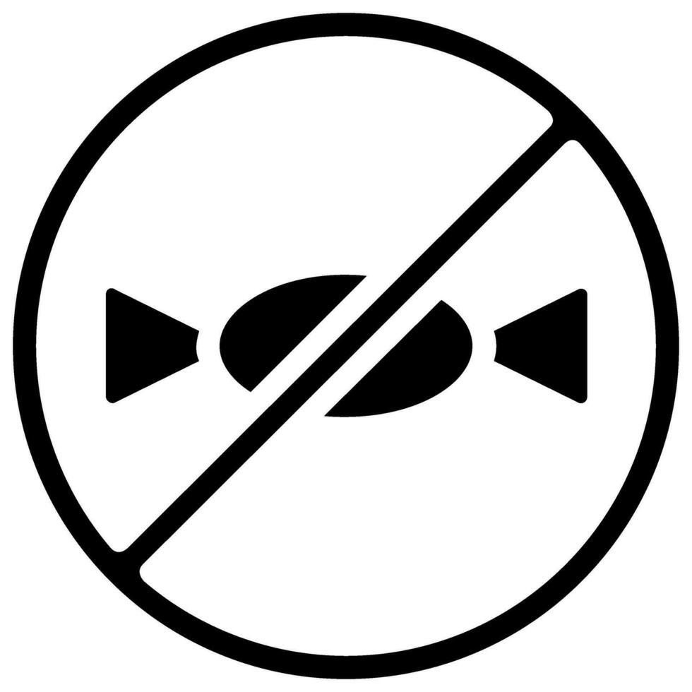 no sugar vector glyph icon