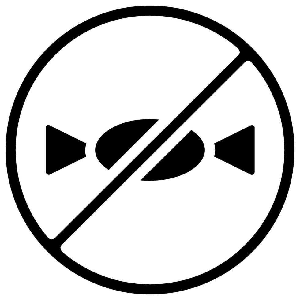 no sugar vector glyph icon