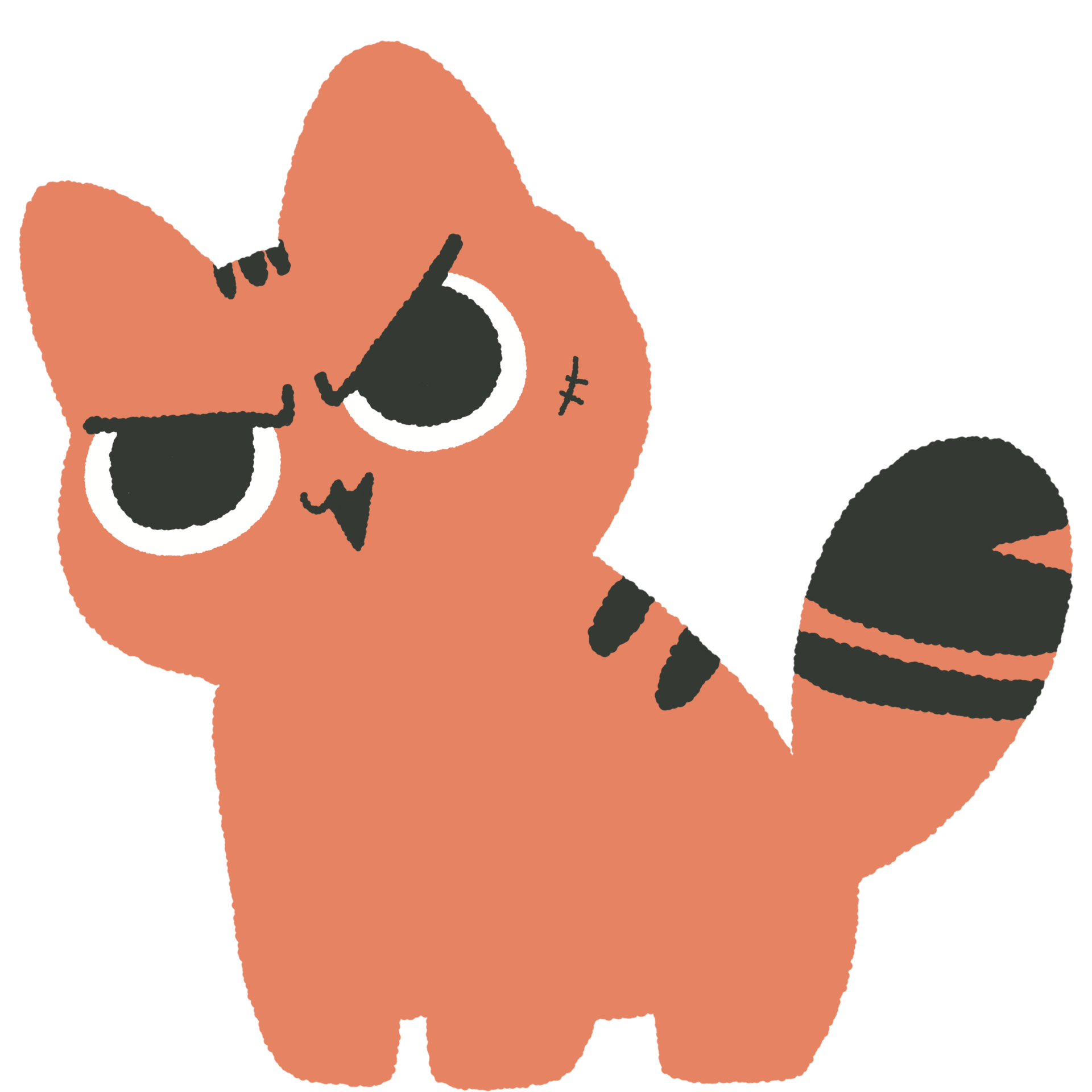 orange tiger cat cute animal illustration 26517070 PNG