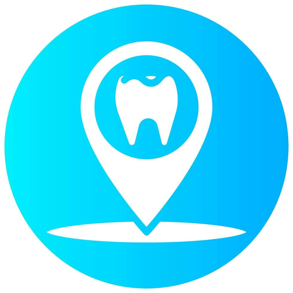 dental address vector round gradient icon 26517123 Vector Art at Vecteezy