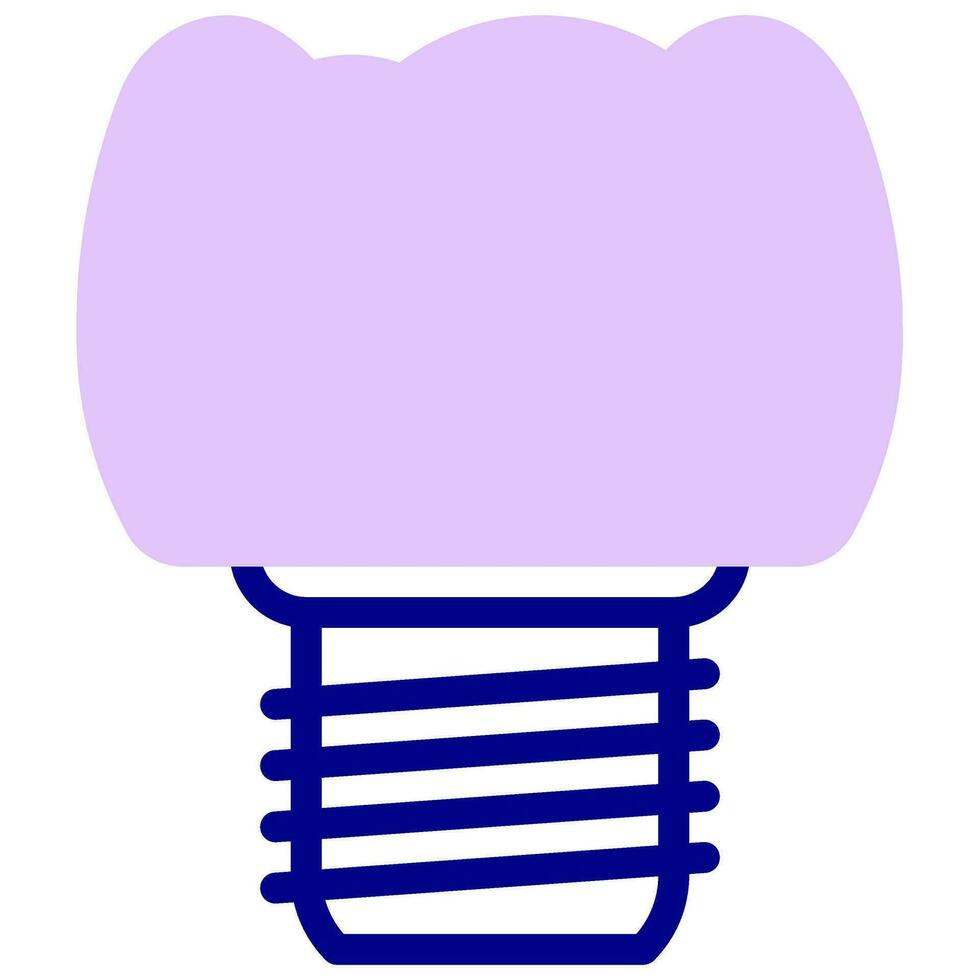 tooth implantation vector colored icon