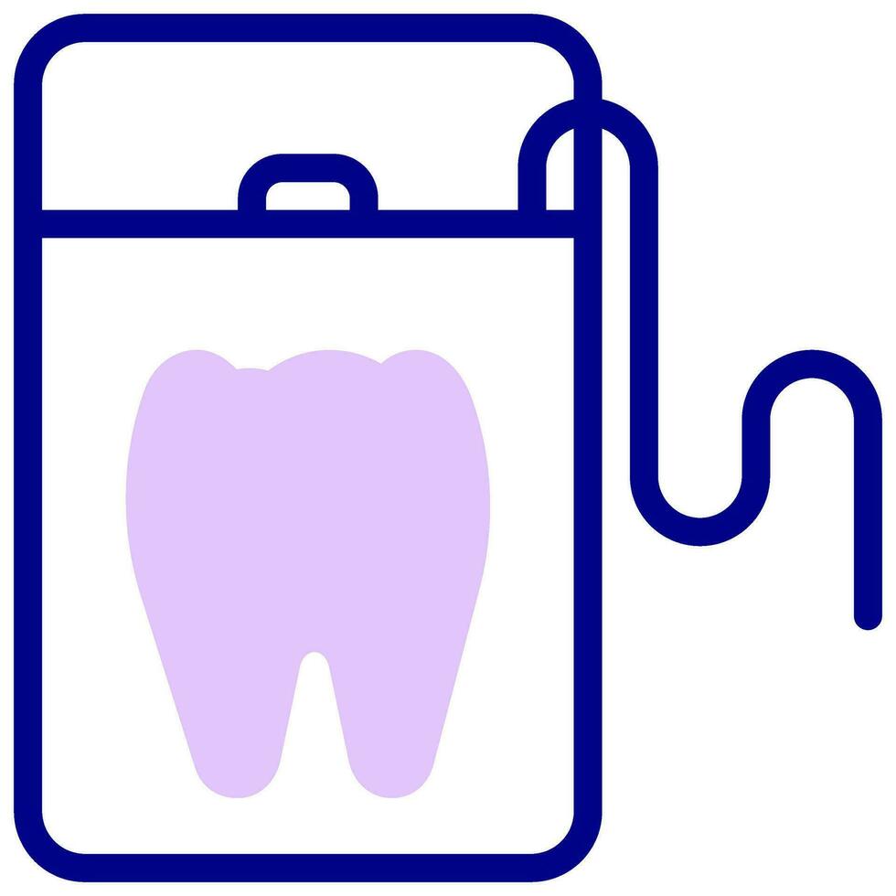 dental floss vector colored icon