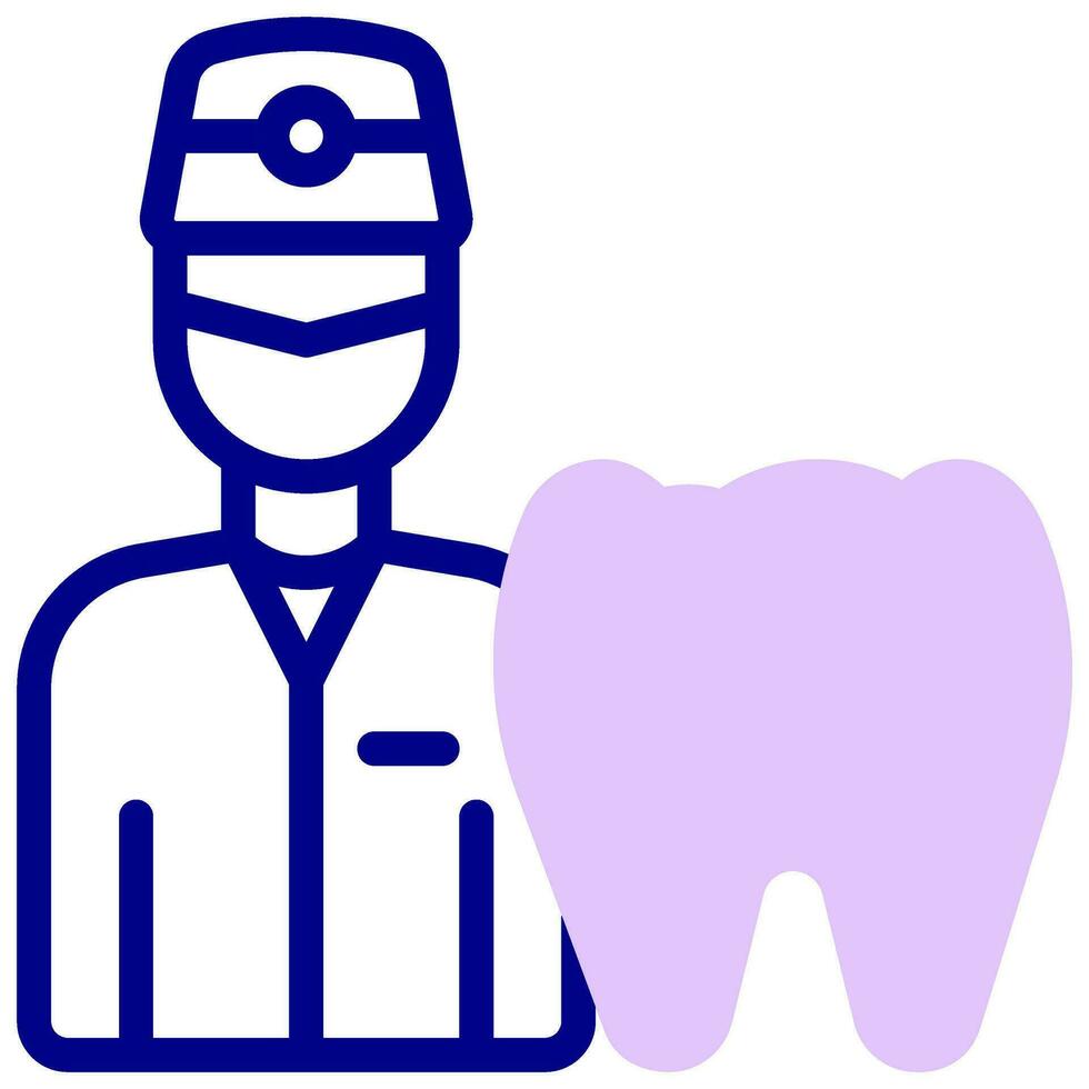 dentist vector colored icon
