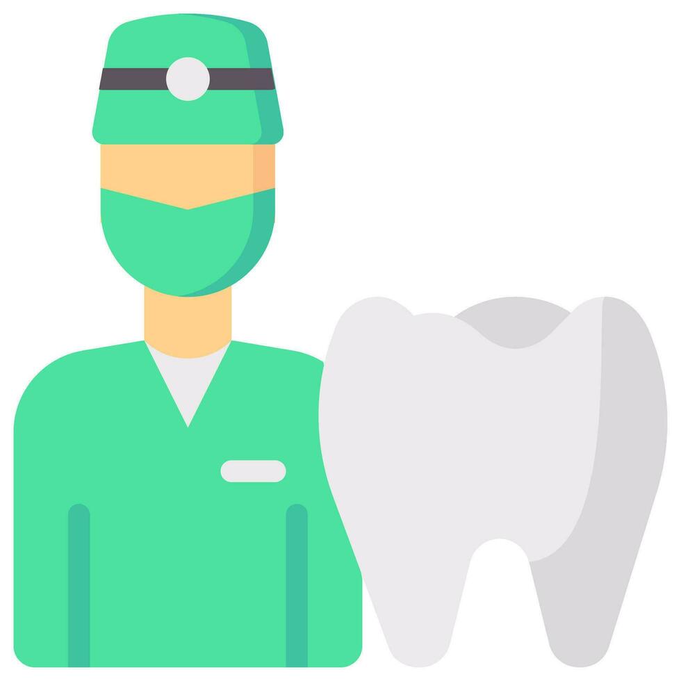 dentist vector flat icon