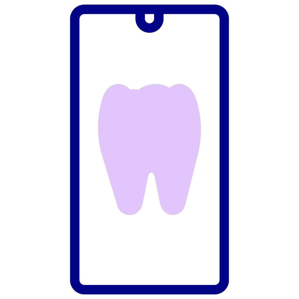 dental app vector colored icon
