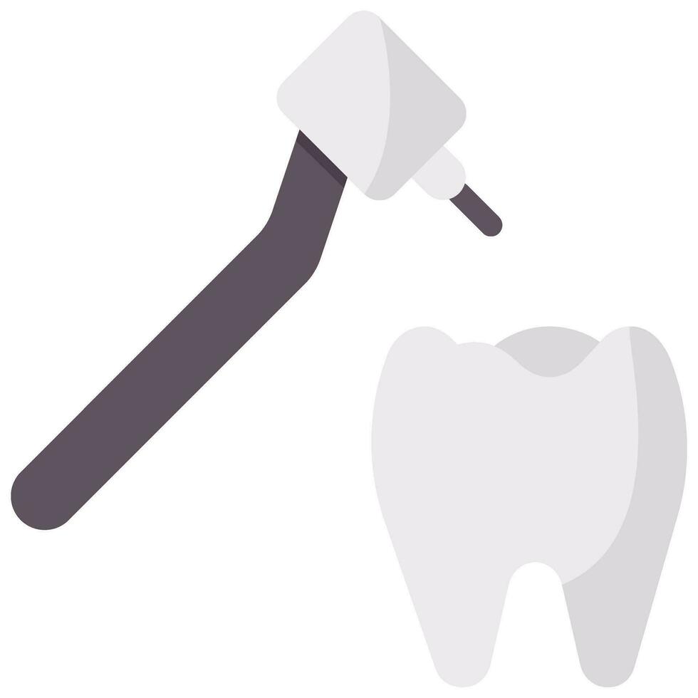 dental drill vector flat icon