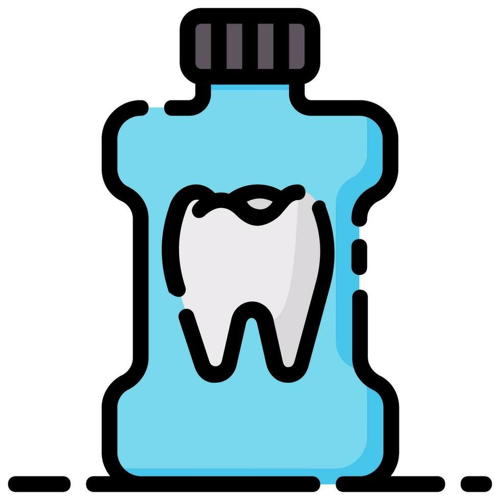 mouthwash vector filled outline icon
