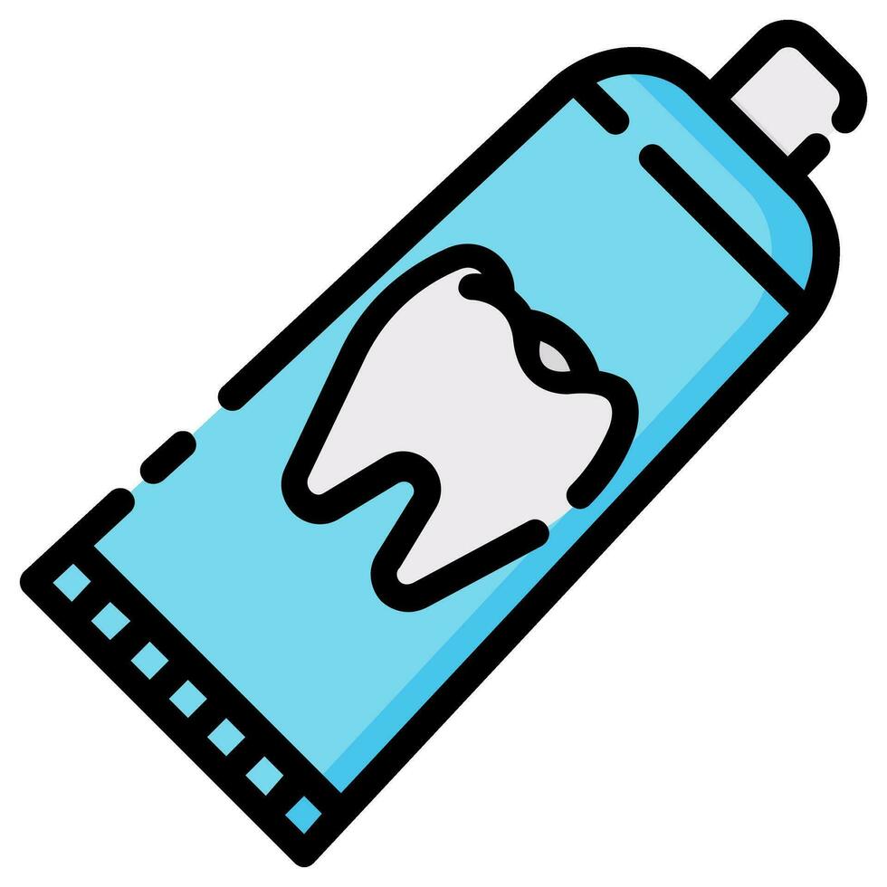 toothpaste vector filled outline icon