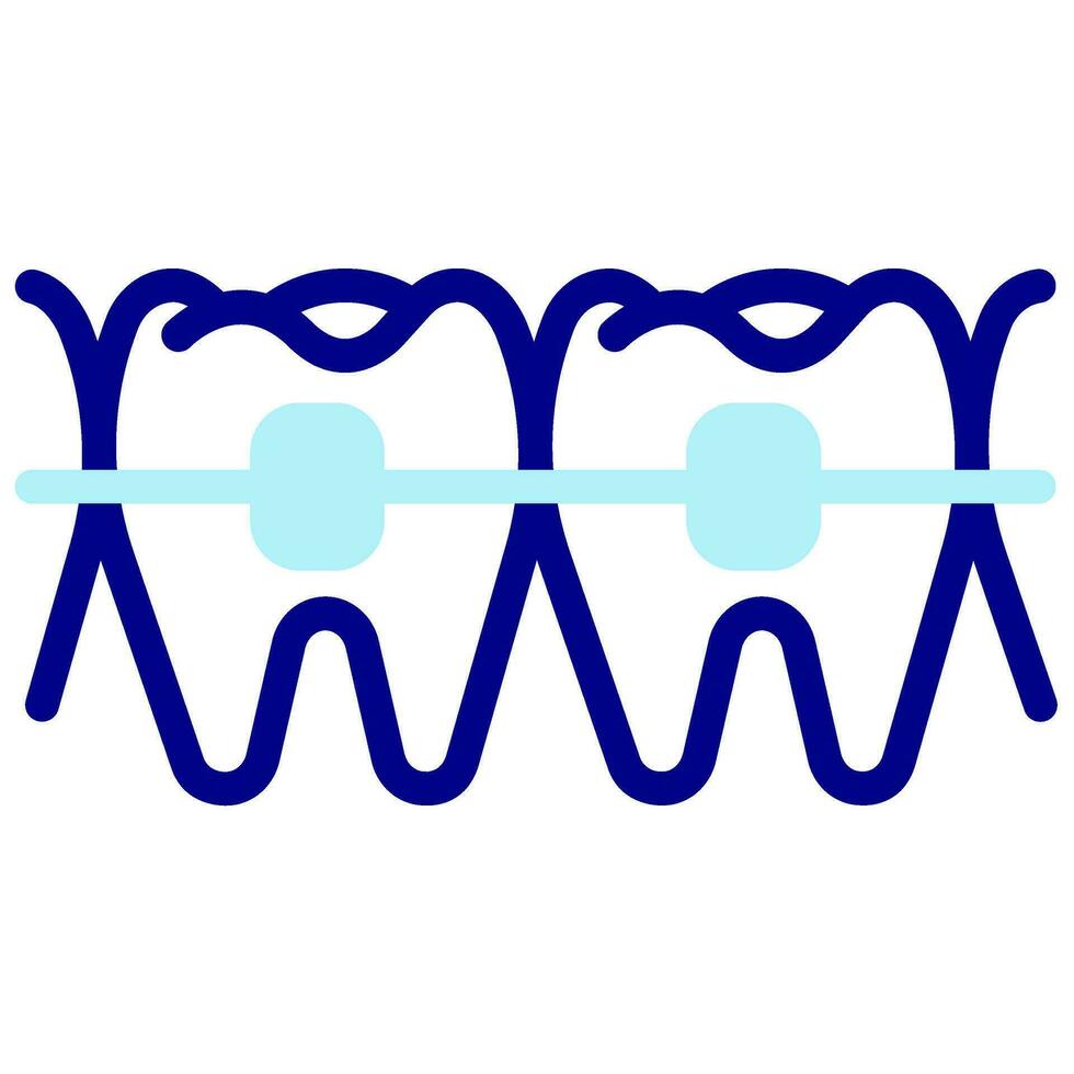 orthodontic vector colored icon