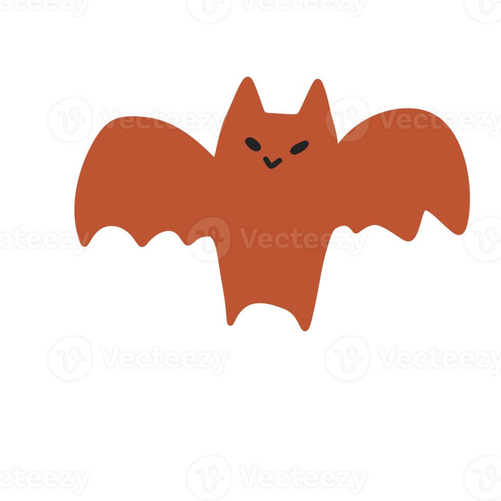 Bat monster cute horror halloween png