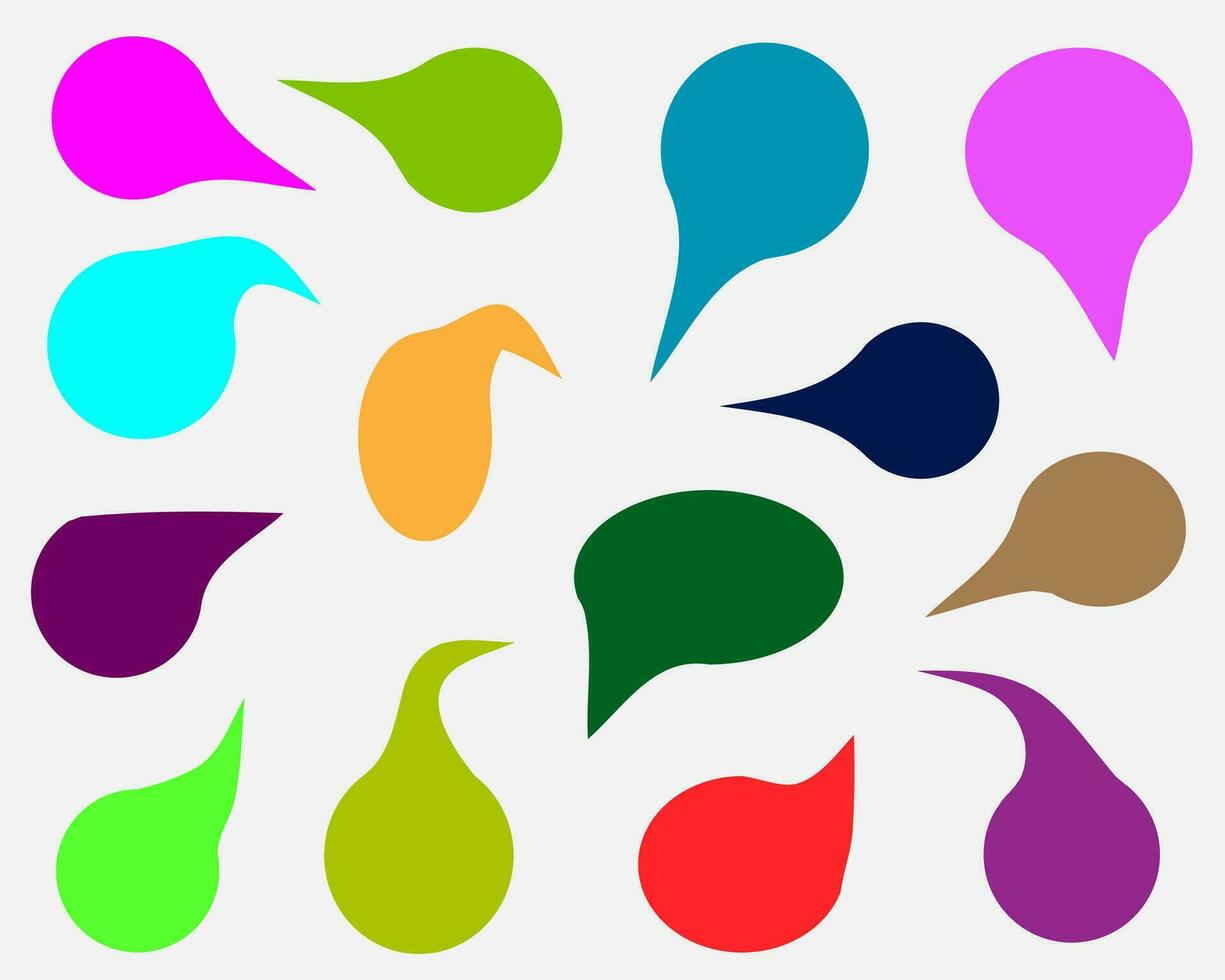 Free Colorful Shapes Vector Art, Colorful vector shapes set