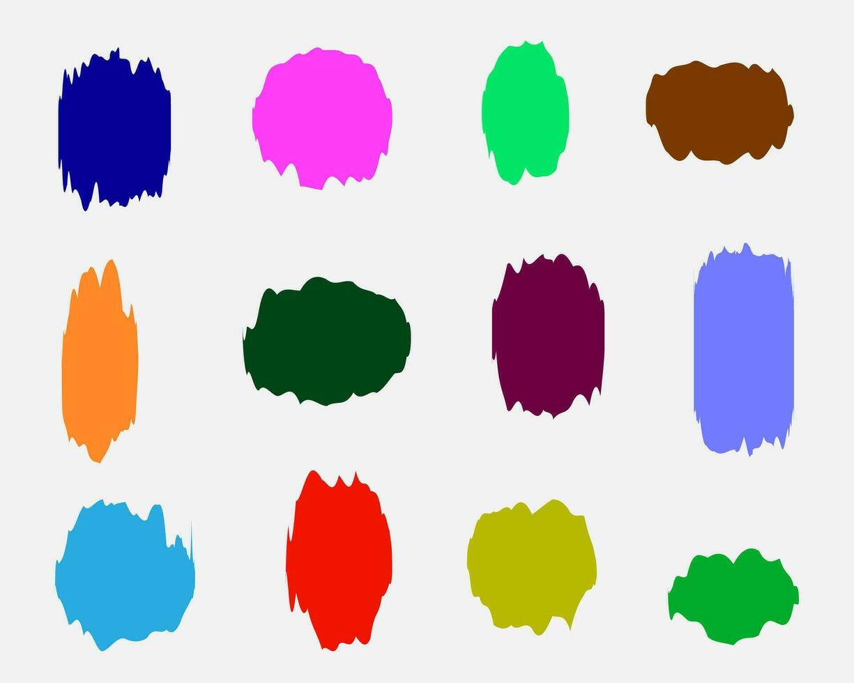 Free Colorful Shapes Vector Art, Colorful vector shapes set