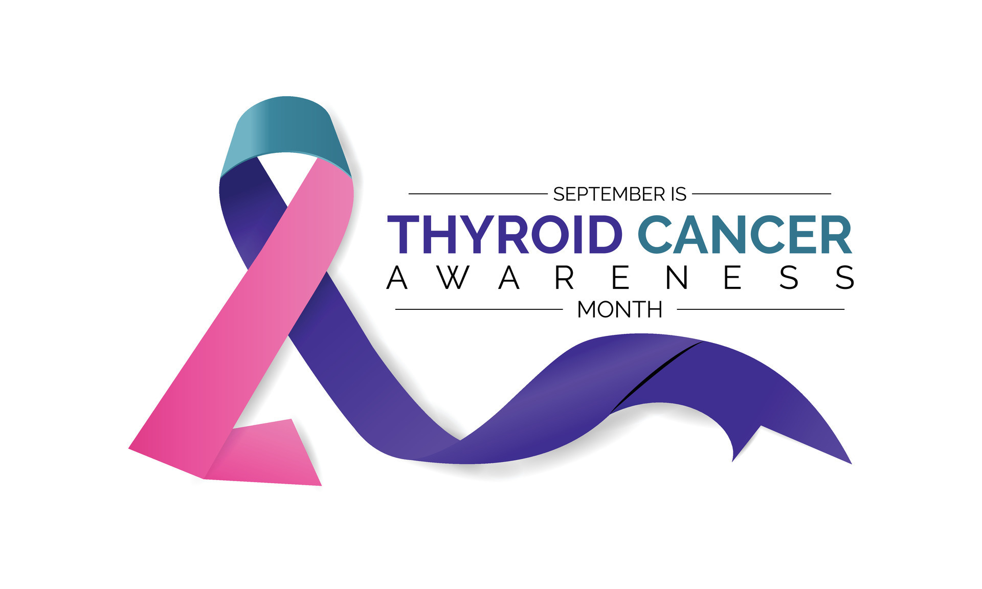 Thyroid cancer awareness month September. Calligraphy Poster Design ...