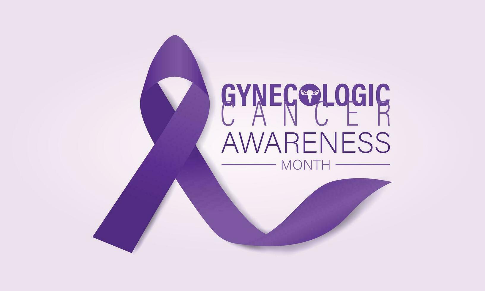 Vector illustration on the theme of Gynecologic Cancer awareness month banner, Holiday, poster, card and background design.