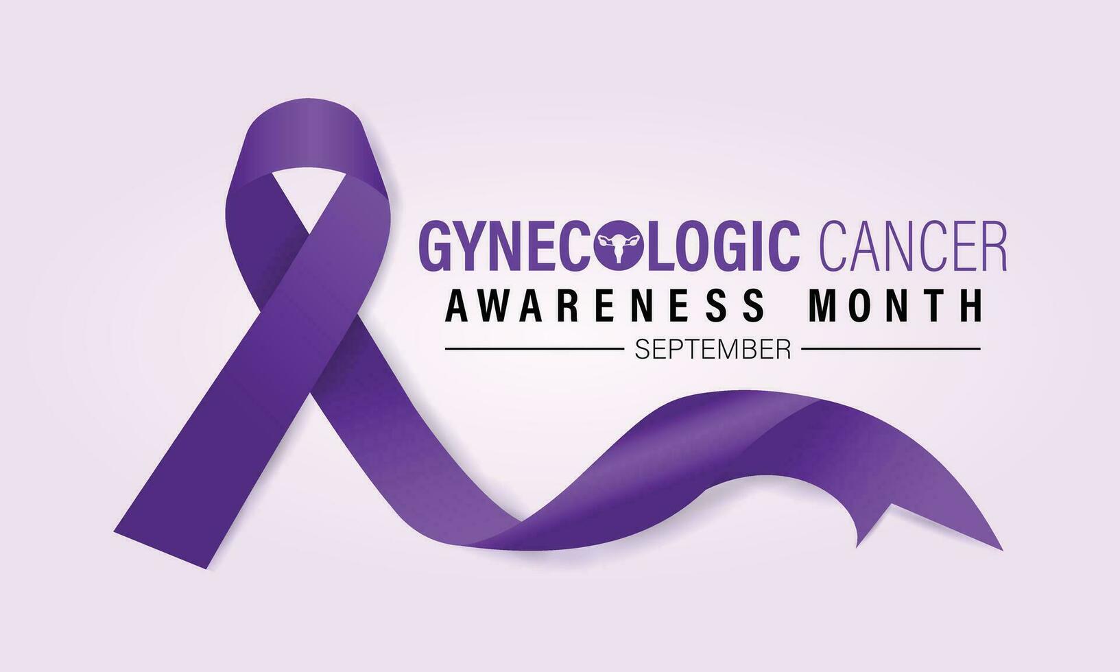 Vector illustration on the theme of Gynecologic Cancer awareness month banner, Holiday, poster, card and background design.