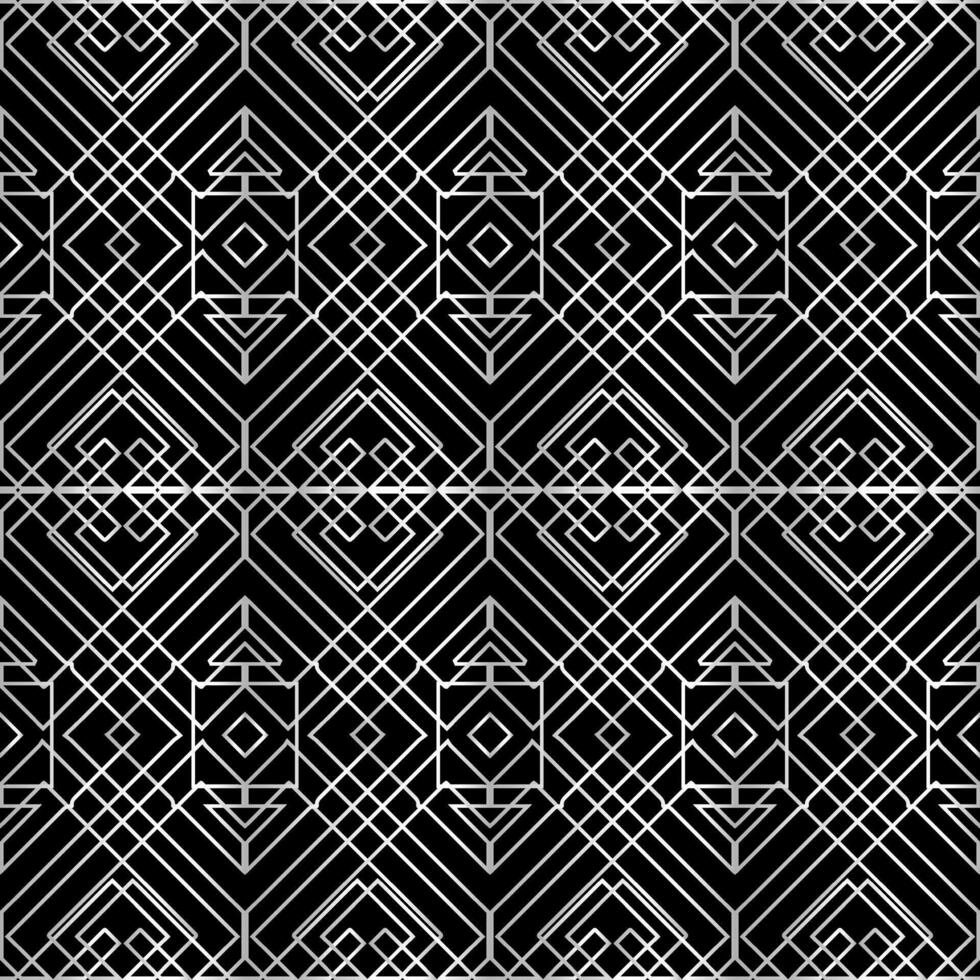 abstract vintage geometric wallpaper pattern seamless background. Vector illustration
