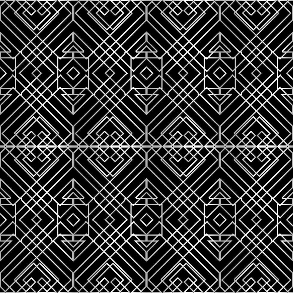 abstract vintage geometric wallpaper pattern seamless background. Vector illustration