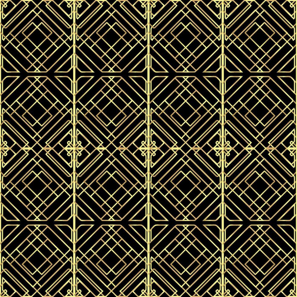 Celtic Knot Seamless Pattern,Beautiful gold Celtic knot on solid background vector