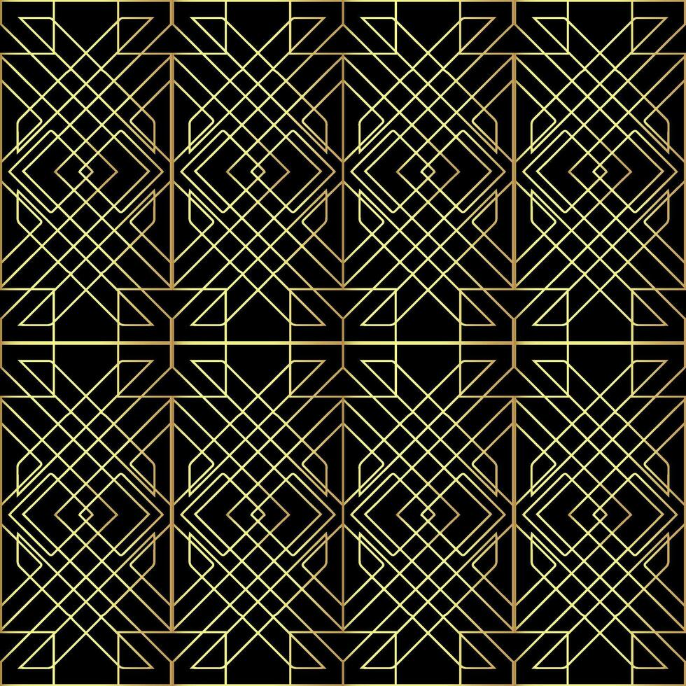 Celtic Knot Seamless Pattern,Beautiful gold Celtic knot on solid background vector