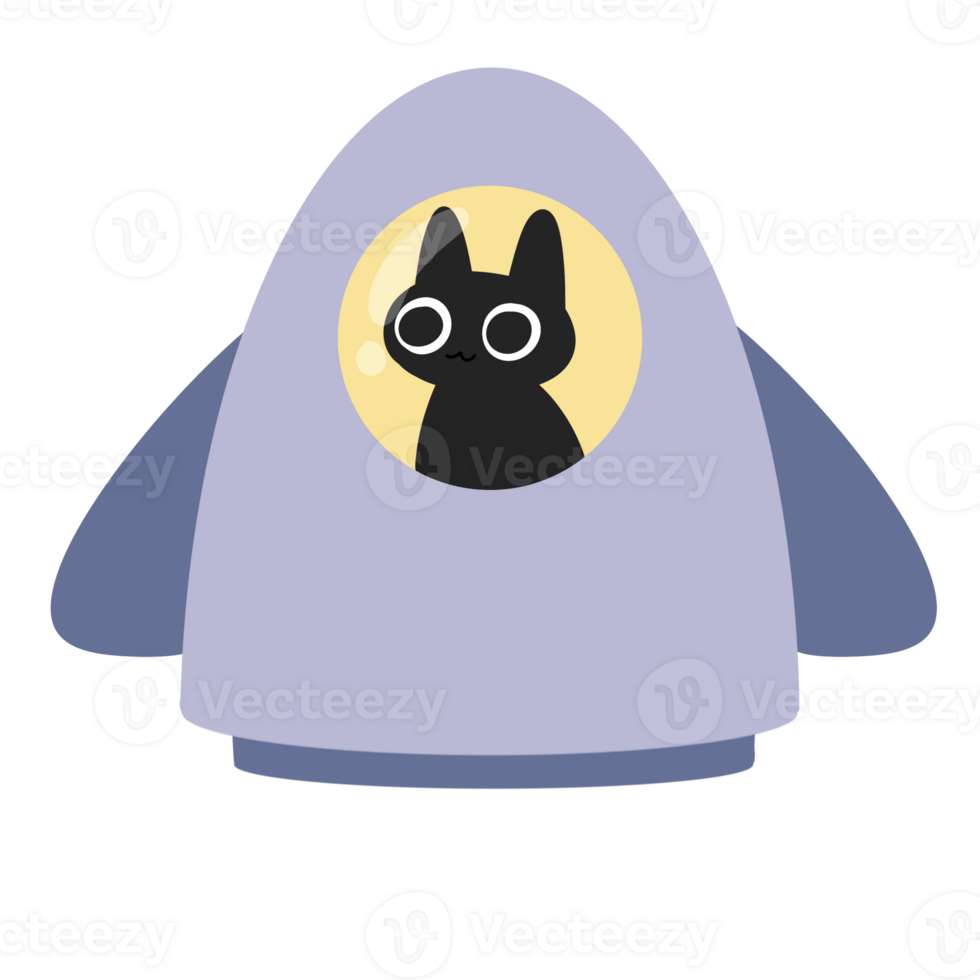 cute rocket and cat astronaut cartoon in space png