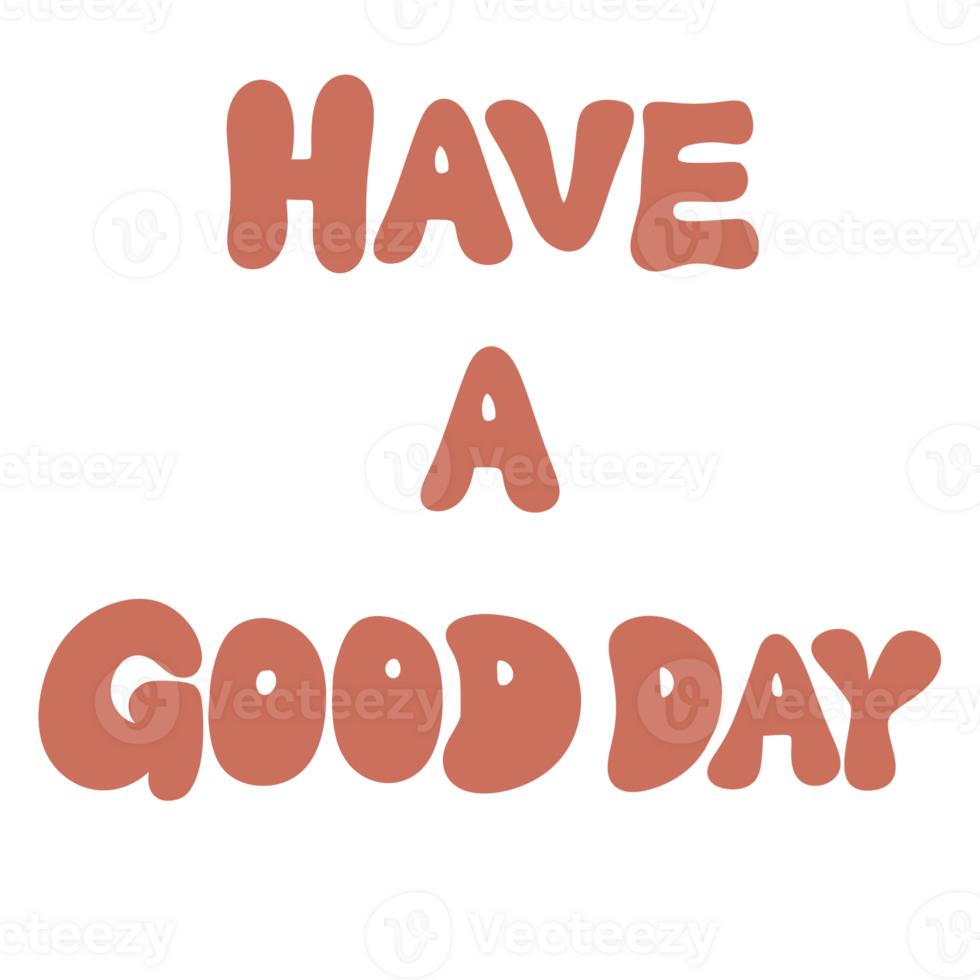 have GOOD DAY text banner cute decoration png