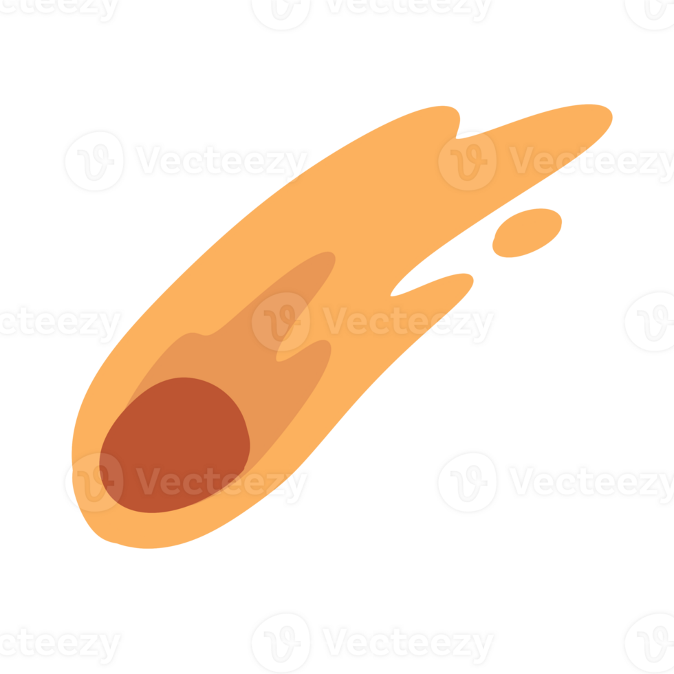 meteor cute in space png